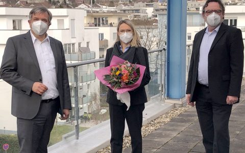 Oberbürgermeister Gert-Uwe Mende, Bernadette Boot, Rainer Emmel
