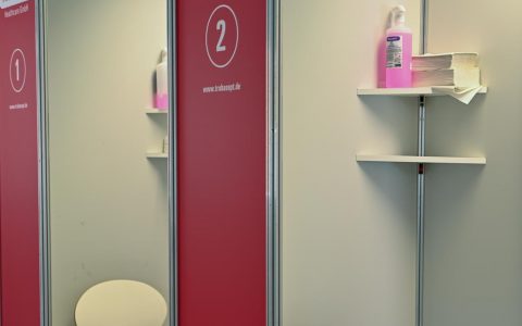 Trobasept Schnelltestcenter: Die Testkabinen