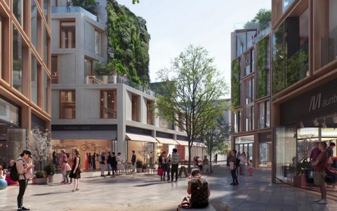 Projektskizze: Mauritius Höfe im Herzen von EWiesbaden