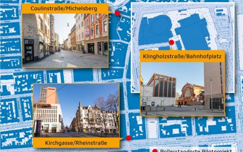 Pilotprojekt Poller in Wiesbaden