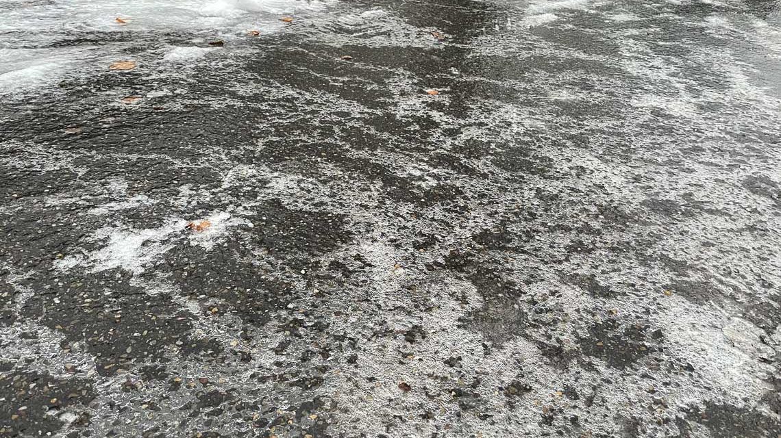 Eisglätte in Wiesbden
