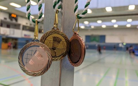 Medaillen beim Badminton Neujahrsturnier