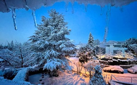 Schnee, Winterlandschaft Wiesbaden