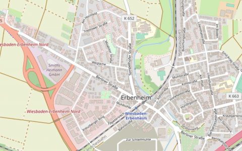 Teilsperrung der Tempelhofer Straße in Erbenheim