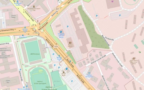 Karte zeigt Berliner Straße