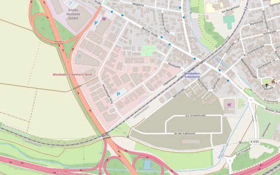 Berliner Straße/Kreuzberger Ring in Erbenheim