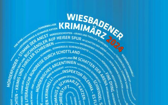 Logo zum 6. Wiesbadener KrimiMärz: Internationale und deutschsprachige Krimistars zu Gast vom 2. bis 23. März