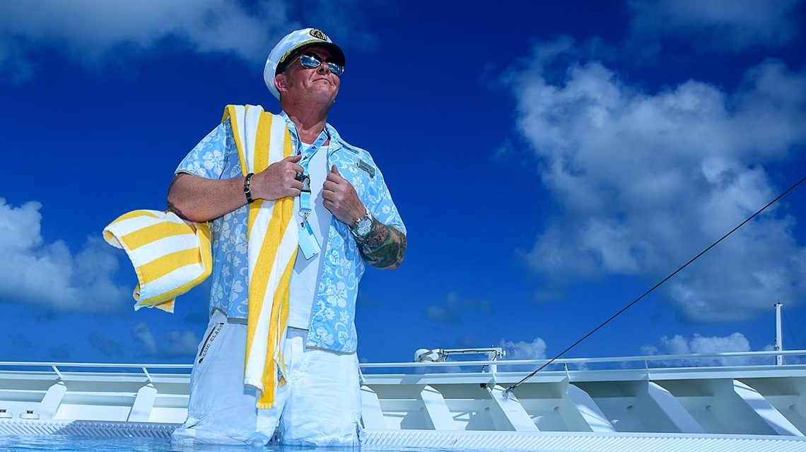 Michael Eller als Captain Comedy