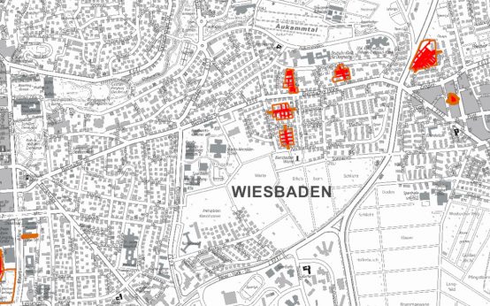 Interaktive Karte mit Straßennamen ©2024 LH Wiebsaden