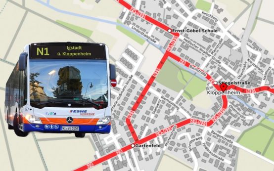 Umleitung der Linie 11 und anderer Busse wg. der Kloppenheiemr Kerb.