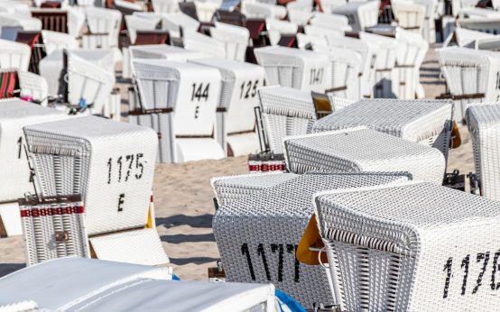 Strandkorb an der Ostsee