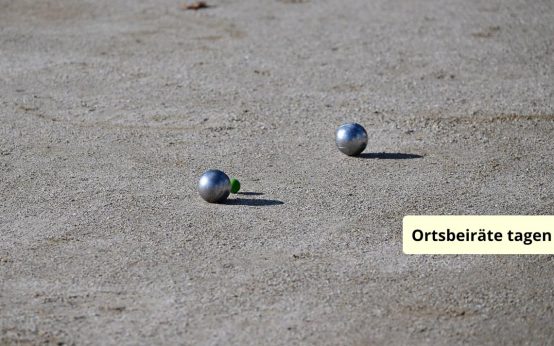 Demnächst auch in Sonnenberg: Boule spielen.