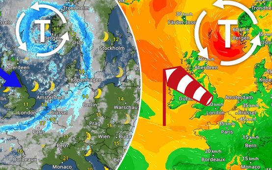 Mit kalter Nordmeerluft beschert uns Tief ZILAN zur Wochenmitte Herbstwetter der ungemütlichen Sorte. Quelle: WetterOnline