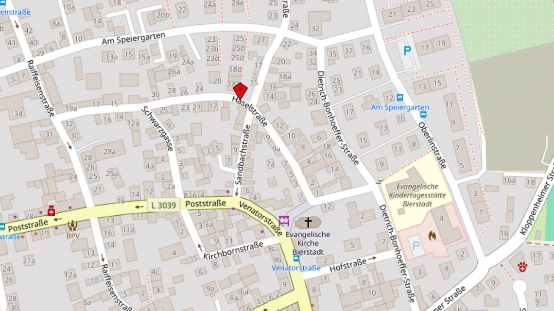 Sperrung der Haselstraße wegen Bauarbeiten
