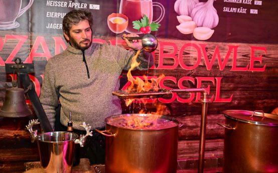 Meier Feuerzangenbowle auf dem Bowling Green bei Wiesbaden ein Ice.