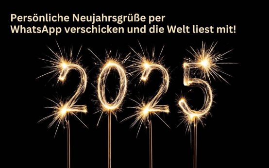 Neujahrsgruß verschicken und alle lesen mir.