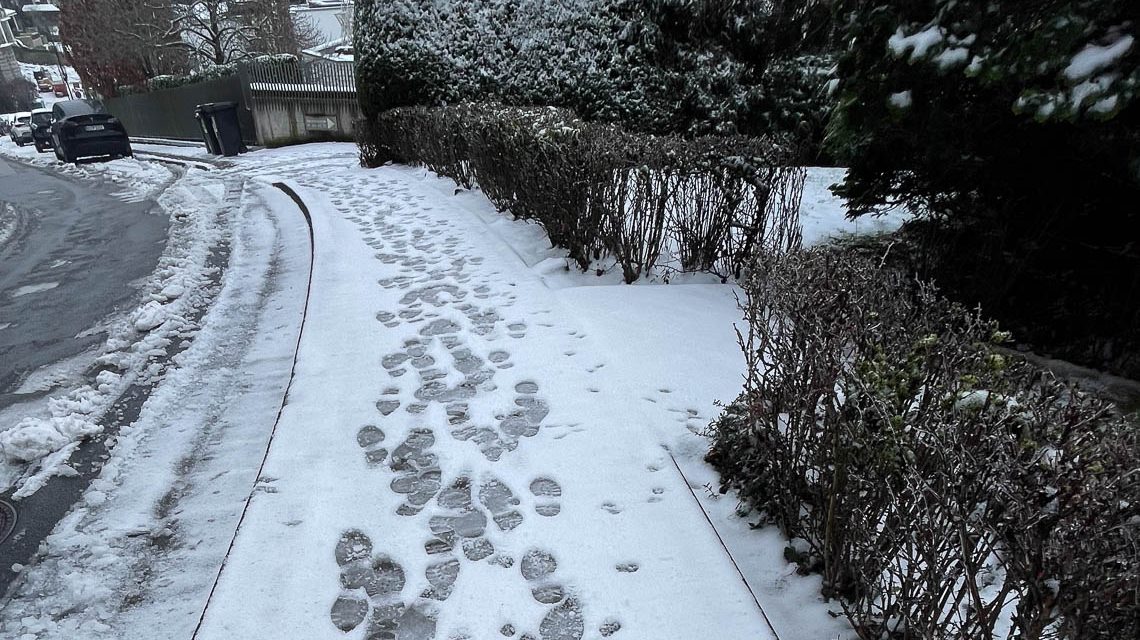 So lauf kann Schnee sein