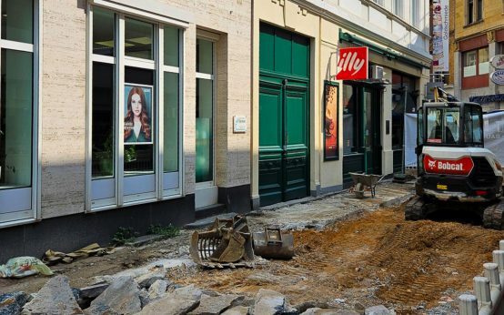 Ellbogengasse, Baustelle