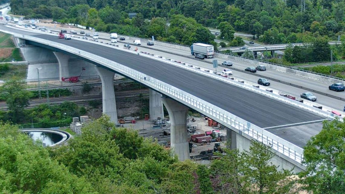 Nordbrücke der Salzbachtalbrücke geht am 1. August in Betrieb.