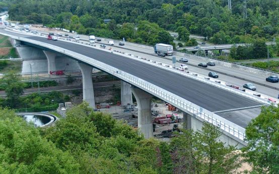 Nordbrücke der Salzbachtalbrücke geht am 1. August in Betrieb.