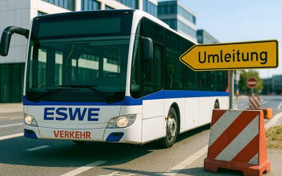 Bus Umleitung Statusbild Abraham-Lincoln-Straße