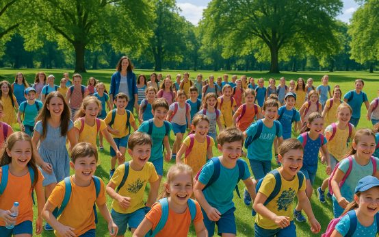 Ukrainische Kinder erkunden Wiesbaden: Im Sommerferiencamp werden Alltagssorgen für zehn Tage gegen Lachen, Spiel und Abenteuer getauscht.